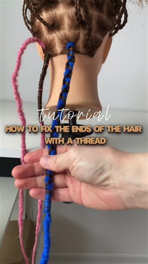 How to Secure Dreadlocks with Thread | Dreadlock Tutorial