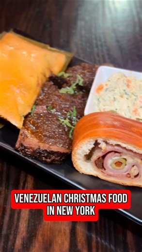 We tried Venezuelan Christmas food for the first time at @elbudarecafe in Jackson Heights. The combo platter was tasty and filling with asado negro, hallaca, ensalada de gallina and pan de jamon. Also tasted their ponche crema, cachapa, chicha and fried appetizers. Really enjoyed our meal here! El Budare Cafe 87-21 Roosevelt Ave Jackson Heights, NY 11372 | Food and Footprints