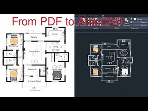 How to import a PDF file into AutoCad with the correct scale.