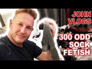 Do I have a sock fetish? 300 socks ready for sniffing. Gay weekly vlog sexy mature gay man