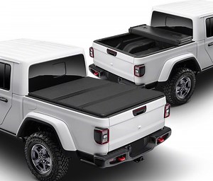 Jeep Gladiator Hard Tri-Fold Style Tonneau Cover; Black (20-26 Jeep Gladiator JT) - Free Shipping