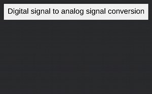 Digital signal to analog signal conversion... | Filo
