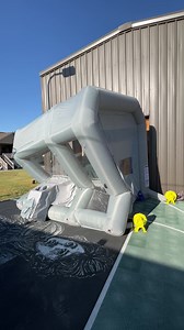 Inflatable paint booth