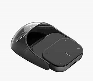 2025 Wireless AI Mouse - Bluetooth ChatGPT Air Mouse with Voice Recording & Summarize by AI, Detachable Presenter Presentation Pointers Remote with Laser, Compatible with PC/Mac/Laptop, Black