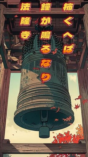 俳句　季語はなんだ？柿くへば　鐘が鳴るなり　法隆寺　#俳句 #雑学 #japanesepoetry #歴史