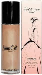 StansOut Beauty Co Bridal Glow Setting Spray | Dewy Illuminating Face Mist Fixing Spray for Makeup Finish | Long-Lasting Makeup Setting Spray for Face Paint, Dewy Finish, and Mature Skin 120ml
