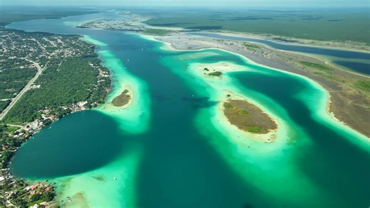 Soar Above Bacalar's Magical Lagoon of Colors