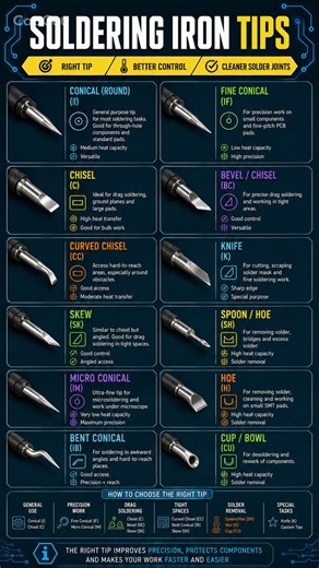 Soldering Iron Tips Explained 🔥 | Which Tip Should You Use?
