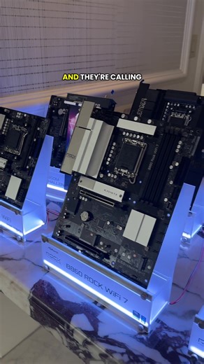 The new “Rock” line of motherboards from @AsRock USA! What do you think? #ces2026 #asrock #techtok #motherboard #pcmr