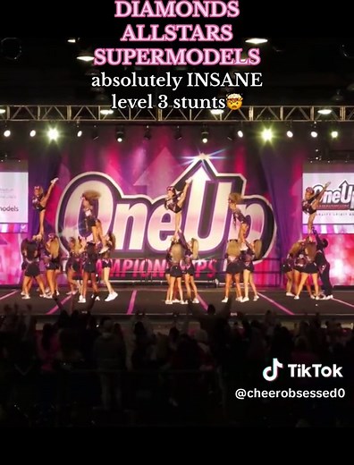 Incredible Level 3 Cheer Stunts at Diamonds Allstars Supermodels