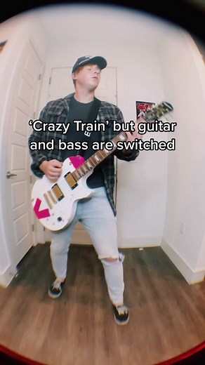 Ozzy Osbourne Crazy Train Guitar and Bass Switched
