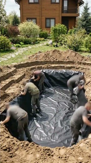 Building a Dream Garden Pond | Full Process #timelapse #construction #satisfying #gardenproject