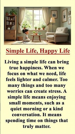 Living a Simple Life | Easy English Story with Subtitles