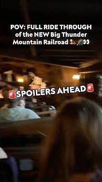 FULL RIDE THROUGH of the NEW Big Thunder Mountain Railroad 🏜️🎢👀