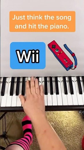 Anyone can play the Wii theme on the piano #Piano #PianoTutorial #PianoLesson