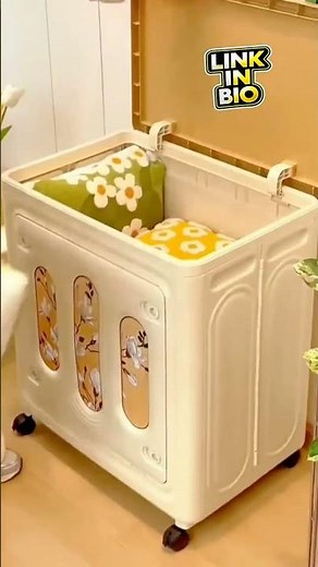 🧺 Best Plastic Cloth Storage Boxes | Foldable & Durable Clothes Organizer Review 🧦✨#diy #shorts