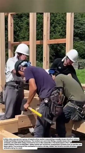 Amazing Wood Joinery Technique | Smart Timber Framing Construction Method.