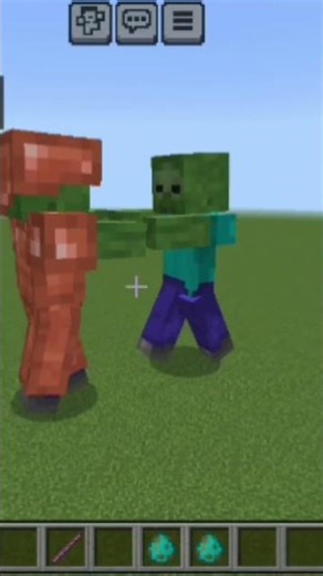 Giant Zombie VS Giant Zombie MOD #minecraft #minecraftshorts #shorts