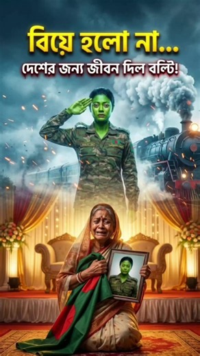 বিয়ের দিনেই দেশের সুরক্ষায় নিজের জীবন বাজি রাখল সেনাকন্যা বল্টি! চলন্ত ট্রেনের ইঞ্জিন আলাদা করে হাজারো যাত্রীর প্রাণ বাঁচালেও, শেষ রক্ষা হলো না... ওদিকে বিয়ের আসরে কনের অপেক্ষায় কান্নায় ভেঙে পড়লেন মা। দেশপ্রেম ও আত্মত্যাগের এক হৃদয়বিদারক গল্প! ভিডিওটি ভালো লাগলে অবশ্যই একটি লাইক দিন, কমেন্টে জানান আপনি কে কোন দেশ বা জেলা থেকে দেখছেন, এবং বল্টির পরবর্তী এপিসোডগুলোর জন্য চ্যানেলটি সাবস্ক্রাইব (Subscribe) করে বেল আইকনটি বাজিয়ে রাখুন! #Bolti #BangladeshArmy #ArmyDrama #BanglaDrama #Shorts --