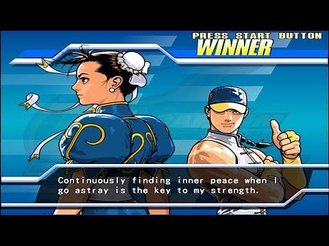 Capcom Fighting Evolution - Chun-Li/Yun - Arcade Mode Playthrough