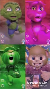 Green Alien VS Talking tom cat and Robotic voice #tomcatfun #shorts