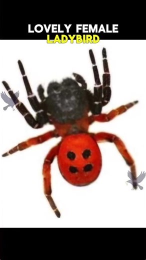 Fake ladybird, ladybug. SPIDER in disguise #wildlife #lifeonearth #animals #spider #nature #ladybug