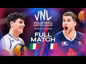 Italy 🇮🇹 vs. France 🇫🇷 - Quarter Finals | VNL 2024 - Full Match