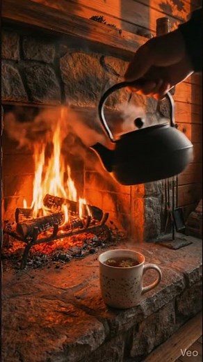 Autumn Forest Cabin ASMR | Falling Leaves + Crackling Fire + Gentle Wind (Deep Sleep)