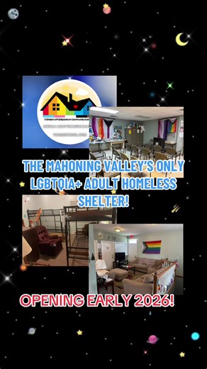The opening of the Mahoning Valley’s first LGBTQIA homeless shelter for adults in Youngstown, Ohio marks a historic and vital step forward for our community. Too often, LGBTQIA adults facing homelessness are overlooked, with few safe spaces that affirm their identities and provide the stability they deserve. Many have been rejected by family, faced discrimination in housing or employment, or struggled silently without resources that understand their unique challenges. This shelter will provide m