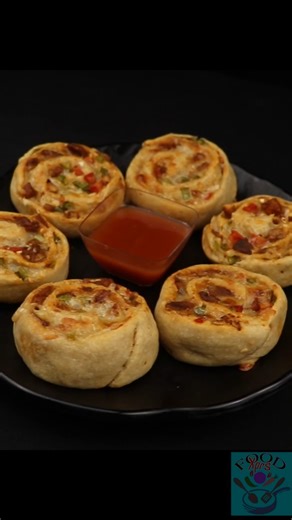 "Cheesy Pizza Pinwheels | Easy Snack Recipe Everyone Will Love! #pizzapinwheel #minipizzs #tastyfood