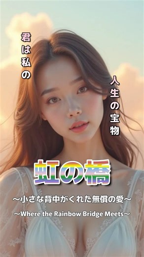 🌈【無償の愛】大切な家族との絆は永遠。虹の橋でまた会えるその日まで｜虹の橋 #shorts