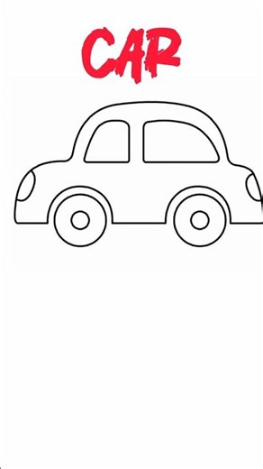 Let's Color a Car 🚗 #drawing #art #coloring #painting #car