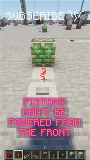 ONLY POWER PISTONS FROM THE BACK or the sides! | Redstone with PsiVolt #minecraft #redstone
