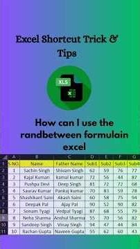 how to use randbetween function in excel || Randbetween Formula and Paste Special in Excel#exceltips