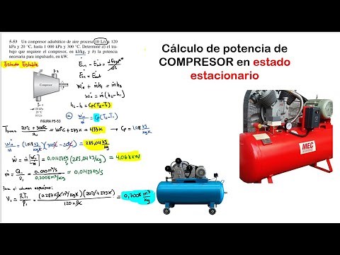 Cómo calcular la POTENCIA de un compresor ( TERMODINÁMICA ) 💨