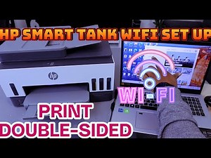 How To Do HP Smart Tank WIFI SETUP With PC and Print Double Sided