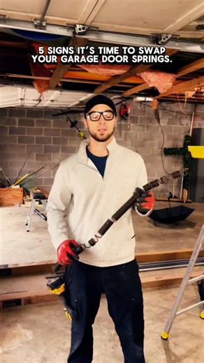 If your door is slow, loud, or feels heavier than usual, it might be time for a spring swap. Here are a few signs to look for: 1. The door feels heavier to lift. You should be able to lift it with one hand. 2. You hear popping or squeaking when it moves. 3. The door looks crooked or wobbles. 4. The spring looks stretched or rusted. 5. Your opener struggles to pull the weight. Your springs do the heavy lifting. When they wear out, your whole system feels it. At Align Garage Door, we replace worn 