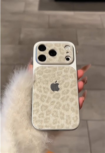 Electroplated Leopard Print Shockproof Phone Case
