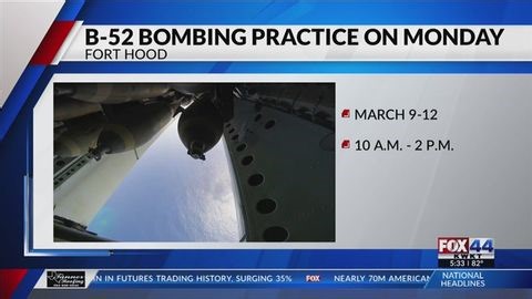 B-52 bombing practice comes to Ft Hood again Monday | Haystack News