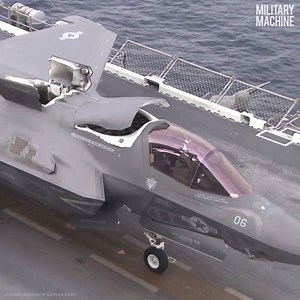 14K reactions · 70K shares | Checkout what it takes to get the F-35 Lightning off the USS America. Watch more here militarymachine.com/watch Read more here militarymachine.com/f-35-lightning-ii-joint-strike-fighter | Military Machine | Facebook