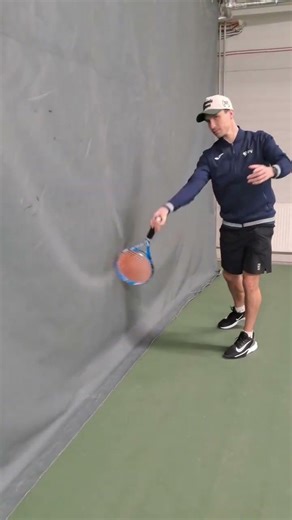 Tennis forehand drill to feel effecive shape on your groundstroke #tennis