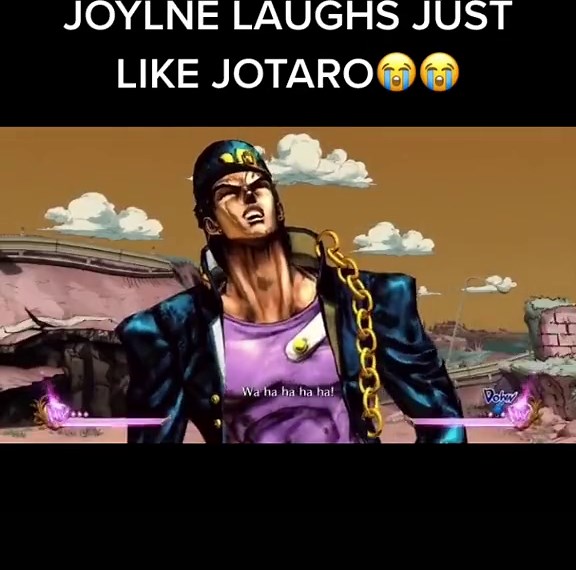 Jolynes “yahoo” is so cute☺️ #jolynecujoh #jolyne #stardustcrusaders #jotaro #jojosbizarreadventure #jojos #jjba #laugh #stoneocean #anime#manga #fy