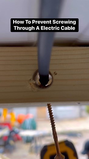 2.1M views · 5.4K reactions | How To Prevent Screwing Through Cables #How #hack #reels #lifehacks #HomeImprovement #howto #DoItYourself #diy #carpenter | The Home Improvements Channel Uk | Facebook