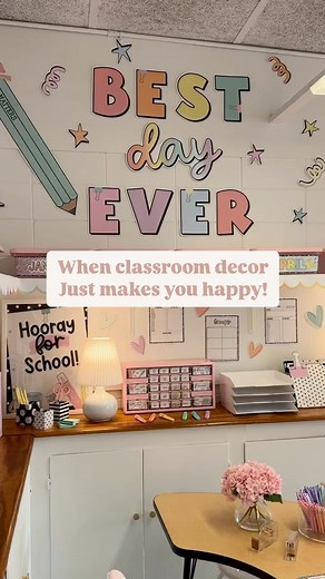 159K views · 752 reactions | The key to happiness = new classroom decor!  #classroomdecor #classroomtheme #pastelclassroom #classroominspiration #classroomideas #classroomtransformation #classroomsetup #teacherlife | Schoolgirl Style Classroom Decor | Facebook