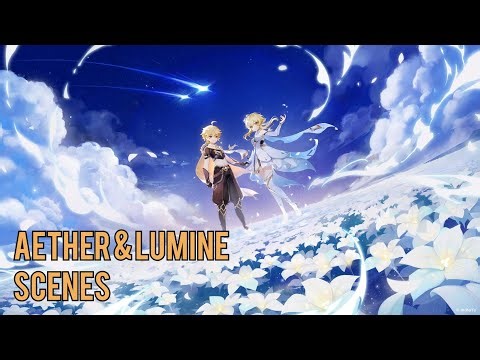 Aether & Lumine Scenepack | Genshin Impact
