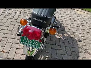 1968 Honda CL175 K0 walk around and cold start