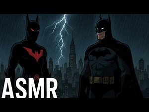 Batman Beyond & Dark Knight • Rain Ambience in Gotham City | ASMR for Sleep, Focus & Relaxation