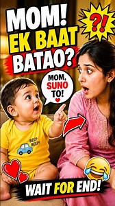 👶😂 **THIS BABY HAS SOMETHING VERY IMPORTANT TO TELL MOM!** ❤️