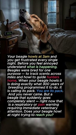 Your Beagle Howls at 3AM Because You Never Came Home to It