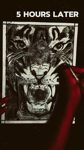 Realistic Tiger Sketch #sketch #trending #viral #shorts